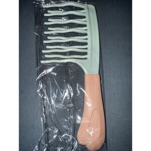 Wide Tooth Comb for Curly, Detangling Hair Brush with Double-Layer Wavy Tooth
